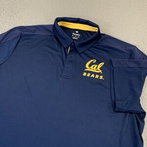 Cal Bears Polo Shirt Mens 2XL Fanatics Performance Stretch Golf Berkeley NCAA